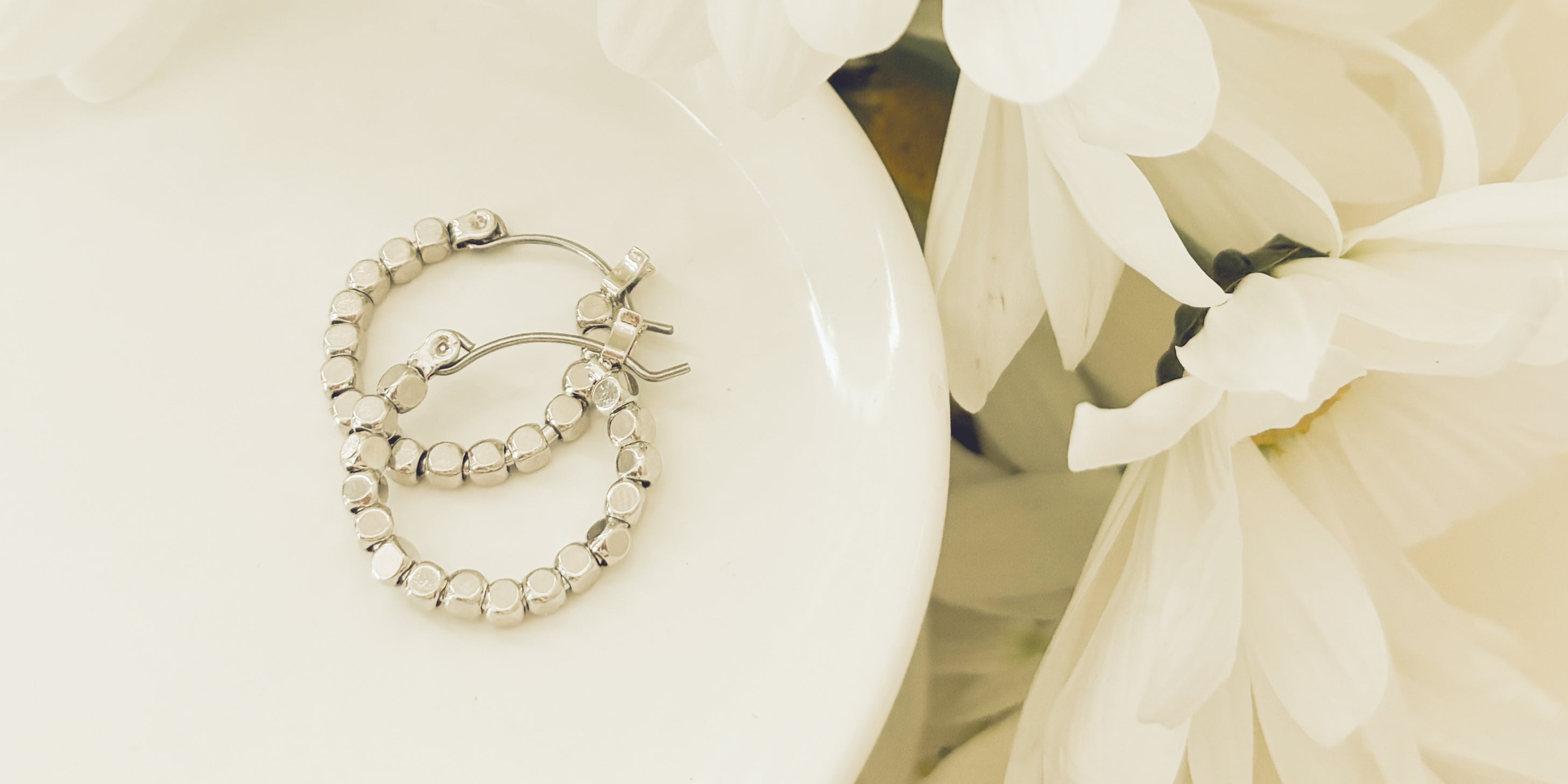 Beautiful Gold or Silver Glimmer Hoop Earrings