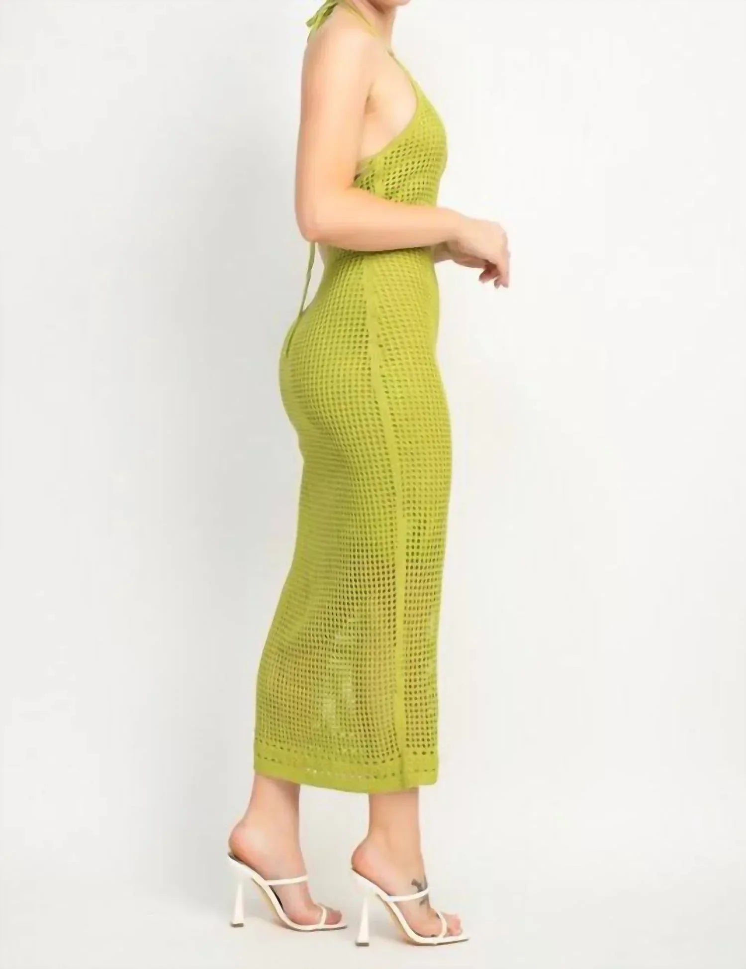 Halter Backless Bodycon Maxi Dress