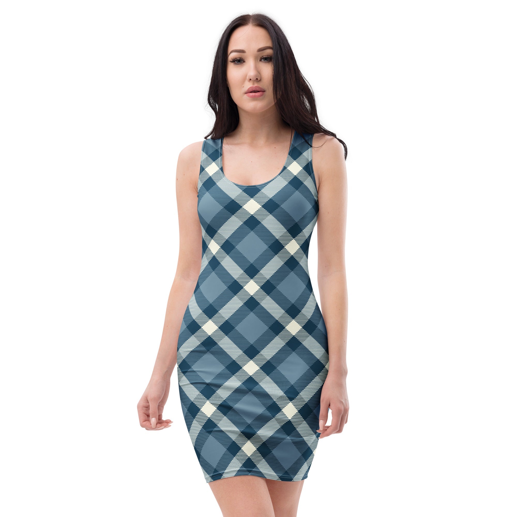Cheeky Check Fitted Bodycon Dress